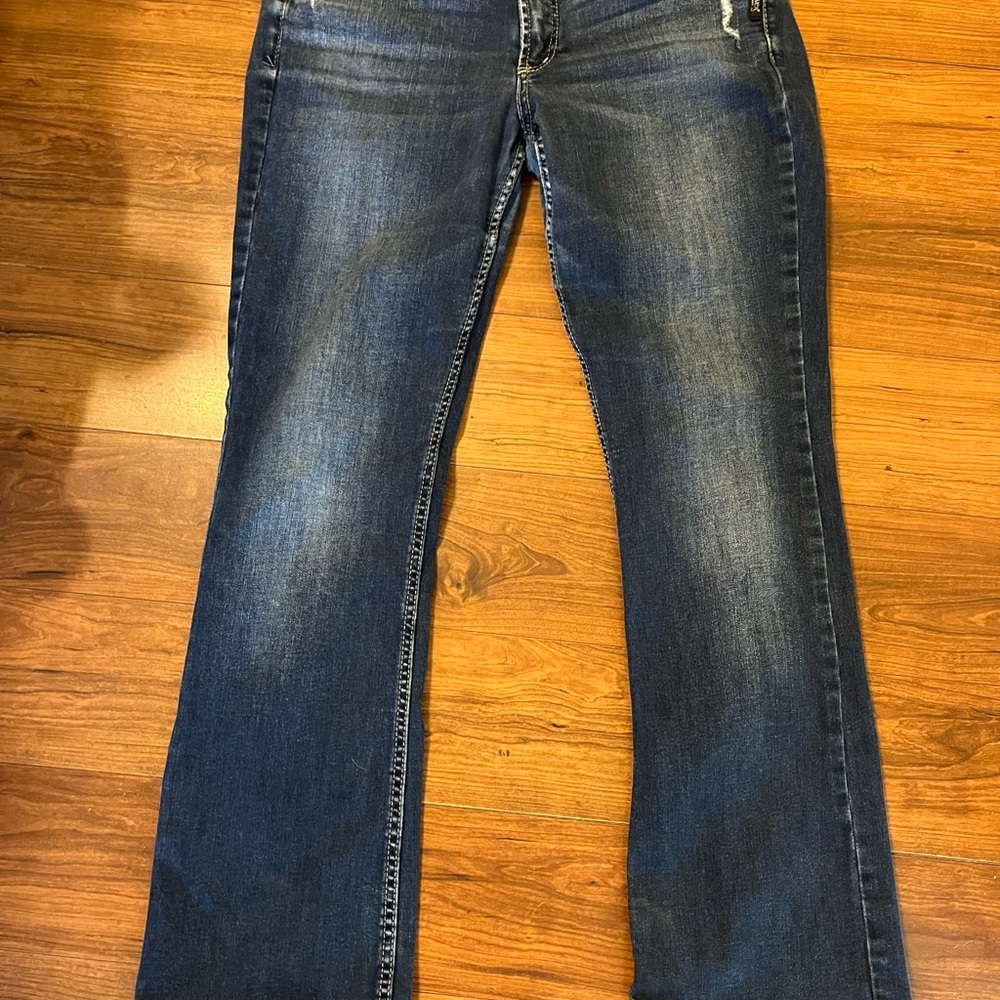 Silver Jeans Blue Flare Wide Leg Denim